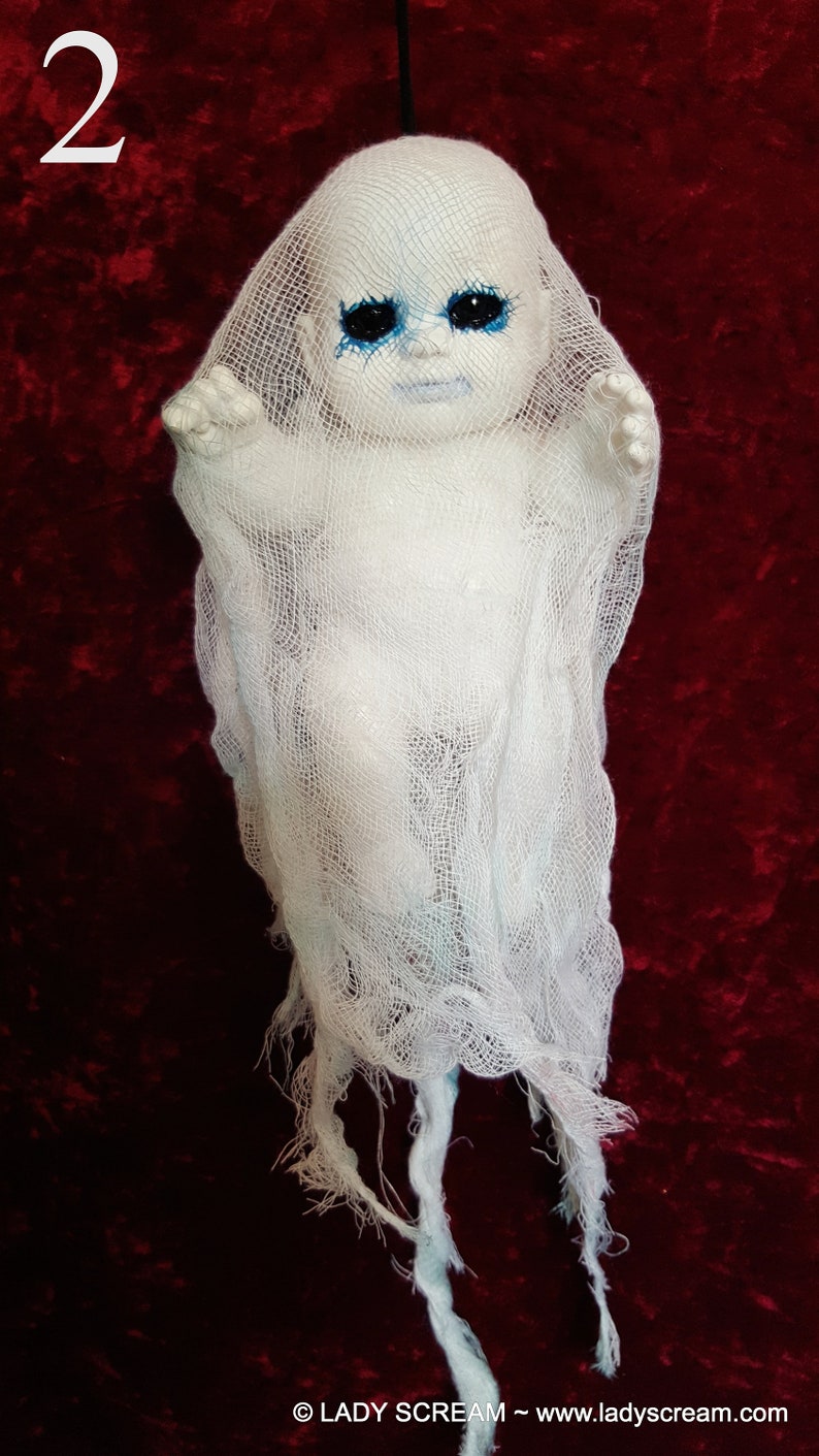 The Ghost That Lives In A Doll Ghost Baby Doll Hanging Ornament Horreur Esprits Décor | Etsy