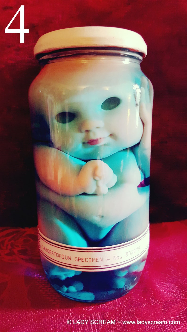 Faux Baby in a Jar Specimen Wet Specimen Lab Jar Etsy