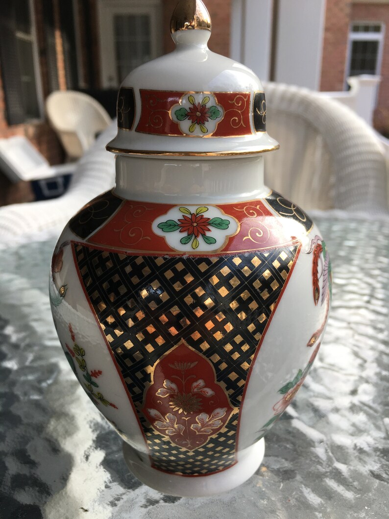 Antique Vintage Imari Porcelain Small Ginger Jar | Etsy