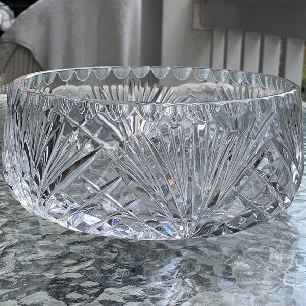 Lead Crystal Bowl Etsy