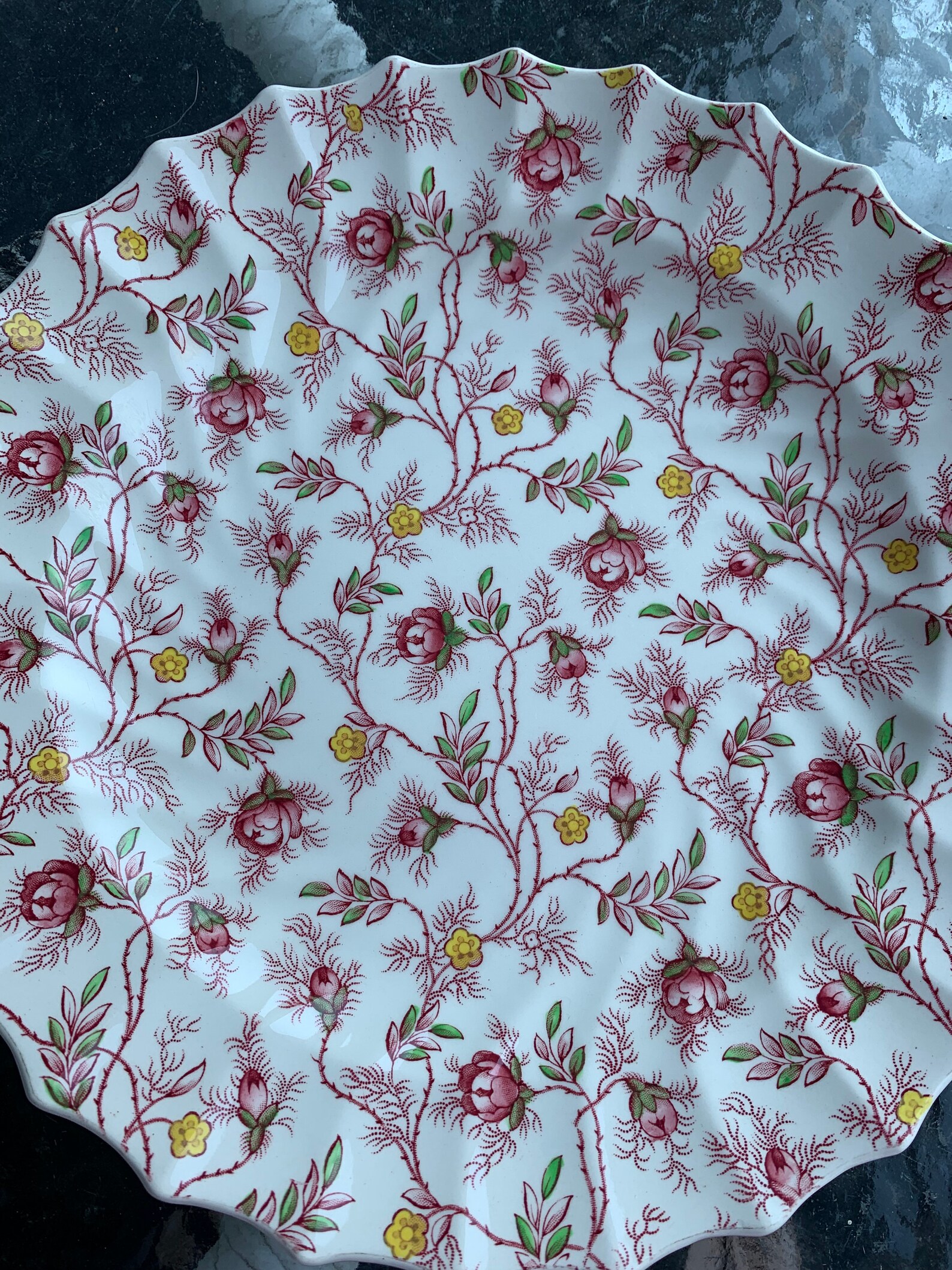 Elegant Copeland Spode rosebud Chintz Salad Plate With Pink Etsy