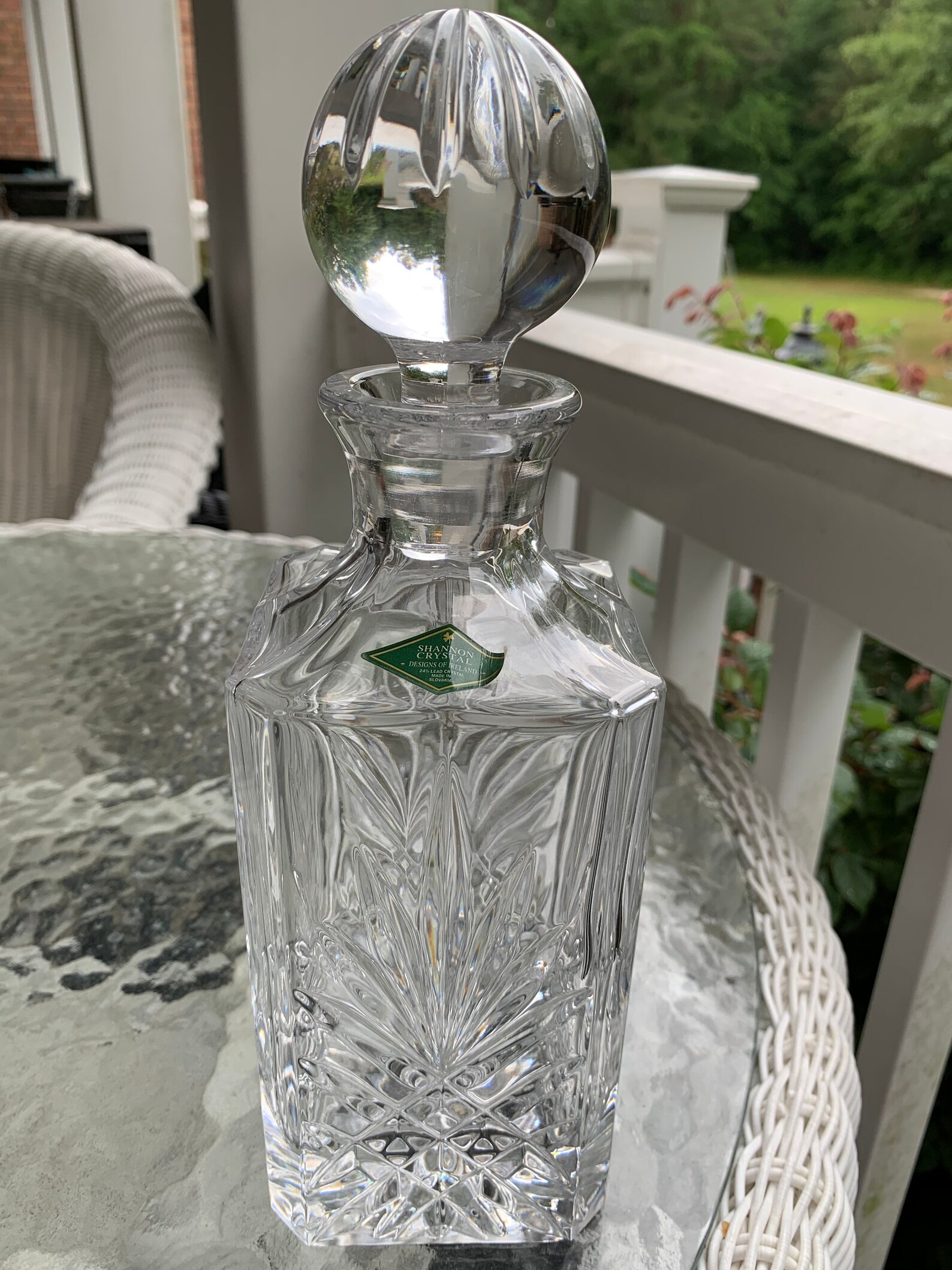 Shannon Irish Crystal Cut Lead Crystal Decanter with Cut Etsy