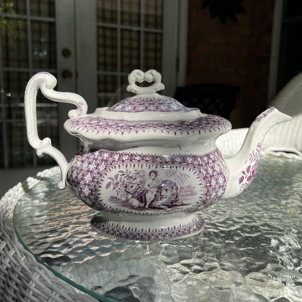 Purple Transferware Etsy