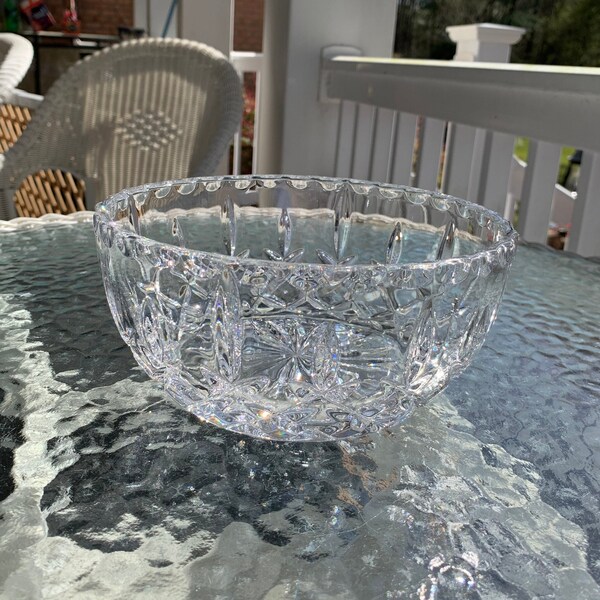 Lead Crystal Bowl Etsy