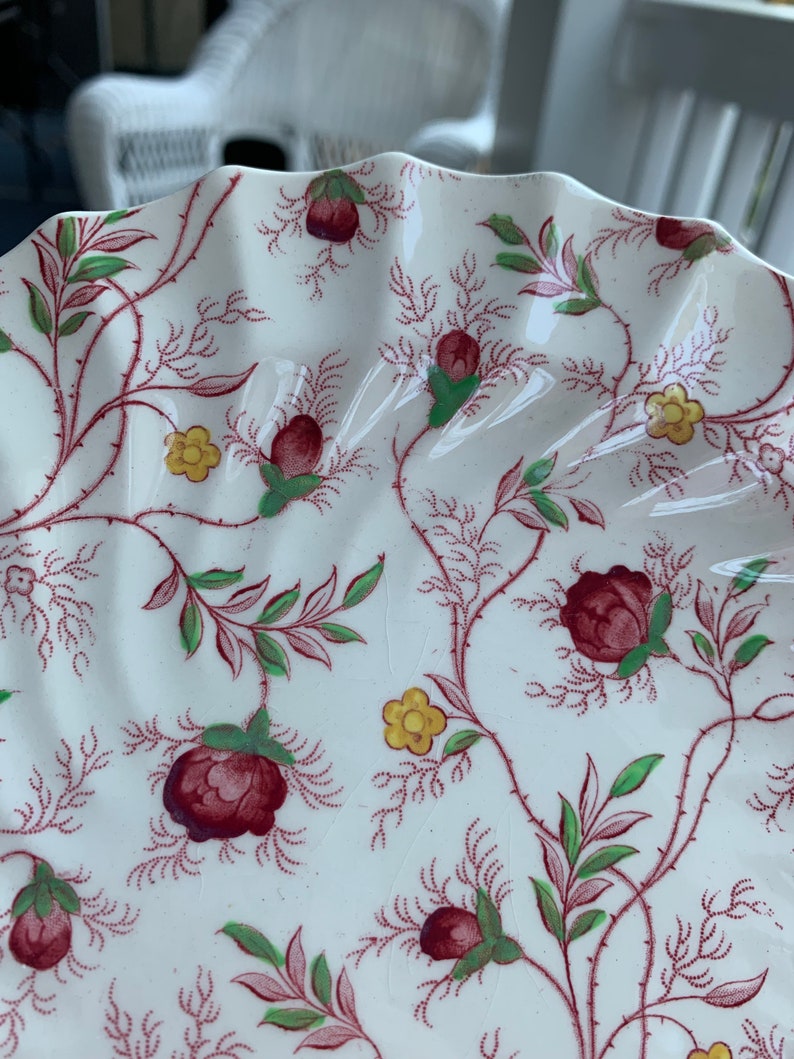 Elegant Copeland Spode rosebud Chintz Salad Plate With Pink Etsy