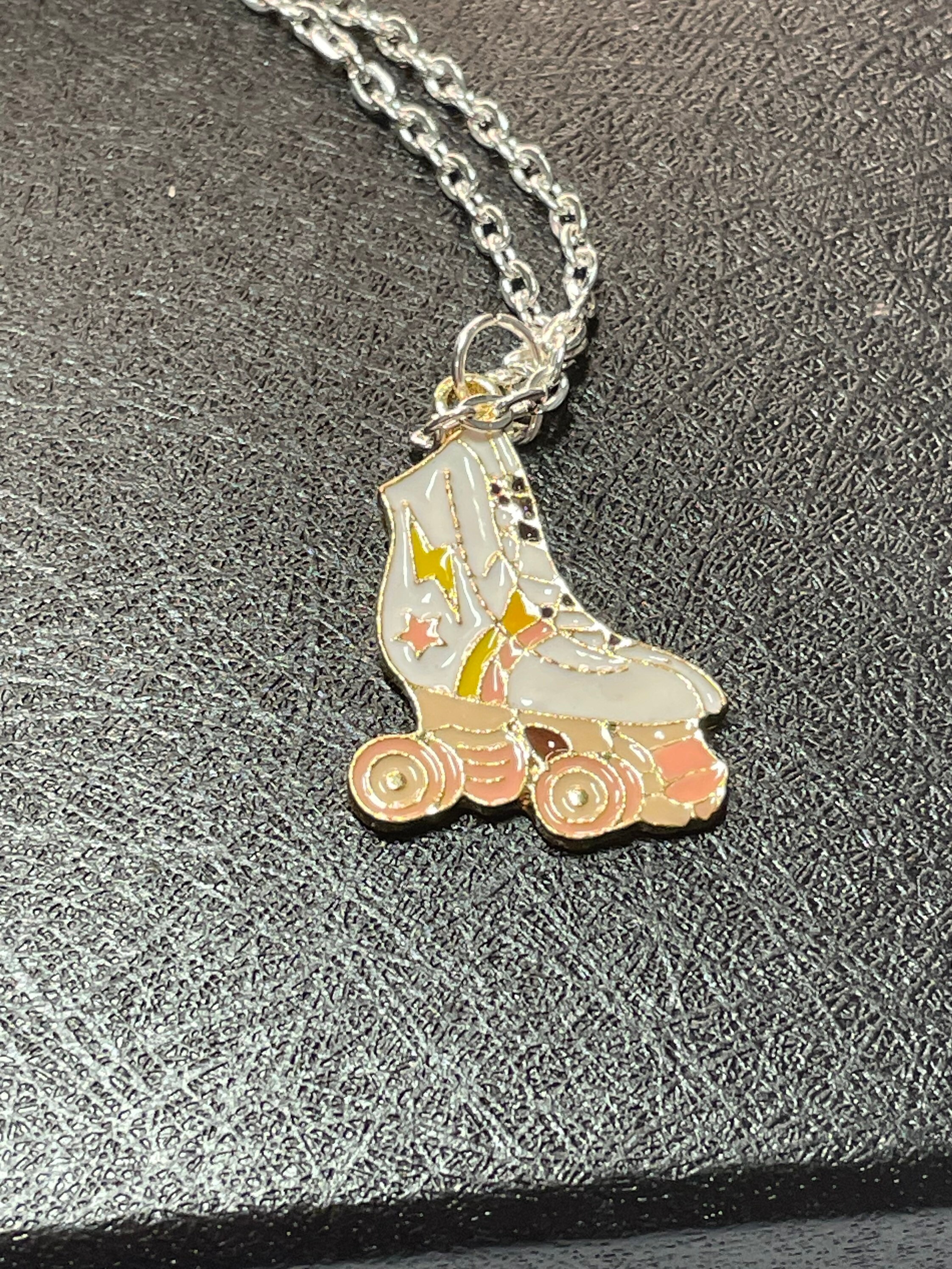 Roller skate necklace roller skate jewellery sport necklace Etsy