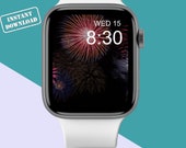 Fireworks Apple Watch Wallpaper - 4th of July Apple Watch Face - Patriotic Background