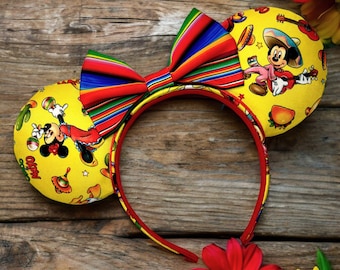 Cinco De Mayo Inspired Mouse Ears | Mexico Pavilion | Disney ears | Minnie ears | Mickey ears | Disney world ears| Gran Fiesta Tour Ears