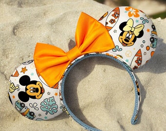 Mickey & Friends Magical Summer Inspired Mouse Ears | Mickey Mouse | Minnie Mouse | Daisy Duck | Donald Duck | Gift Ears | Handmade Ears