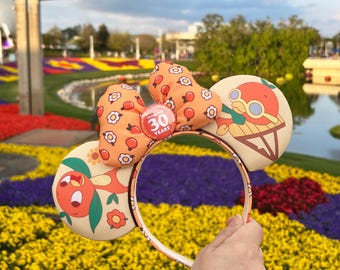 30th Anniversary Flower & Garden Festival Orange Bird Inspired Mouse Ears | Disney Ears | Minnie Ears | Mickey Ears | Gift Ears