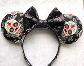 Halloween Sugar Skull Mouse Ears