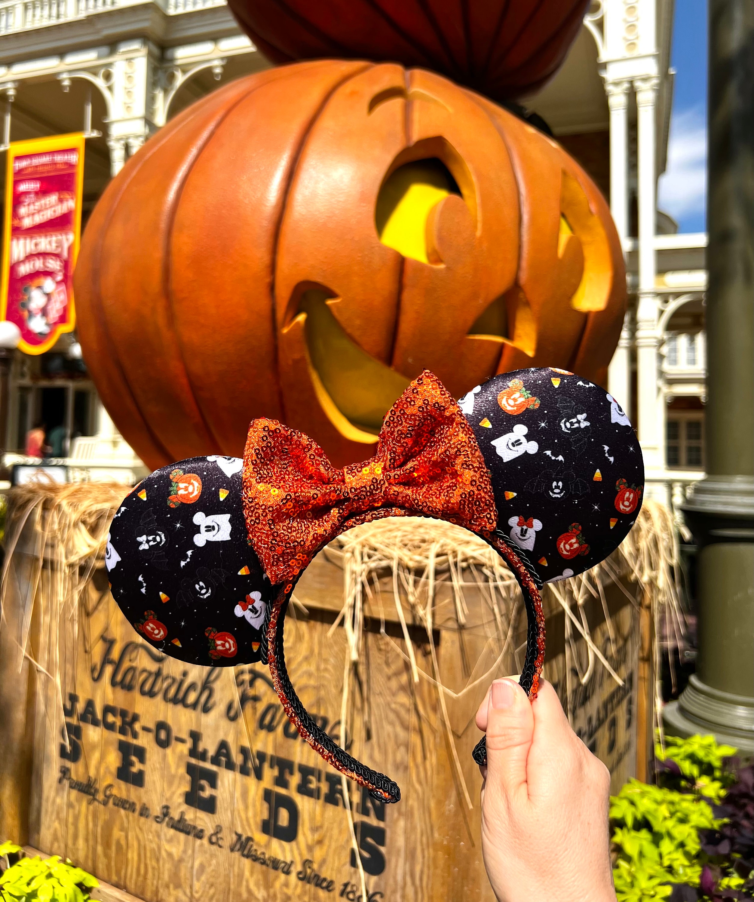 Halloween Inspired Mouse Ears, Minnie Ears, Mickey Ears  display picture 2