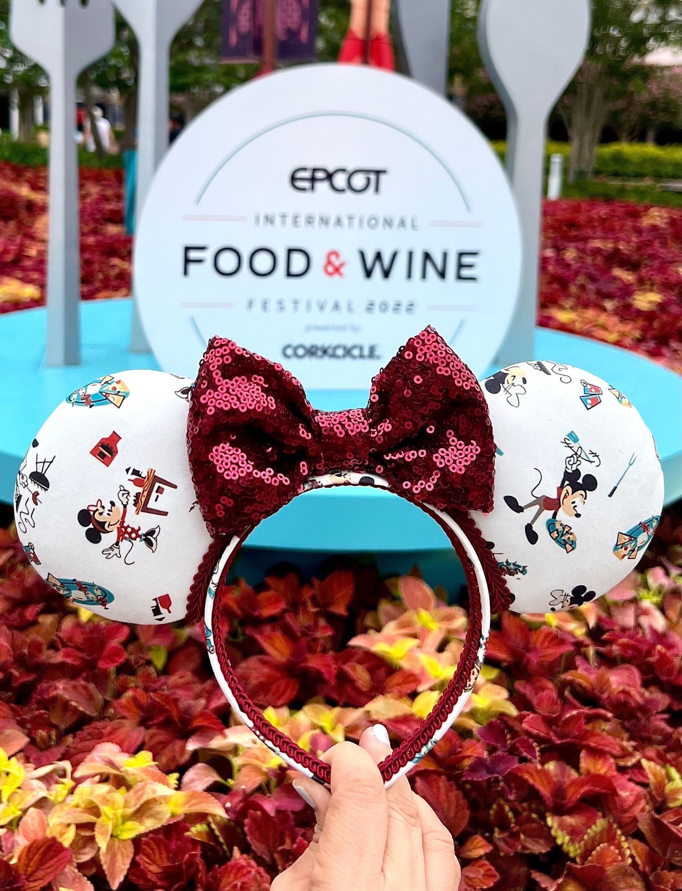 Epcot Food & Wine Festival Inspired Mouse Ears, Disney Ears 