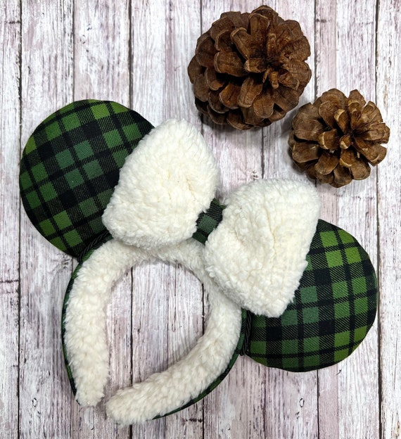 Christmas Buffalo Plaid Green & Sherpa Bow Inspired Mouse  display picture 3