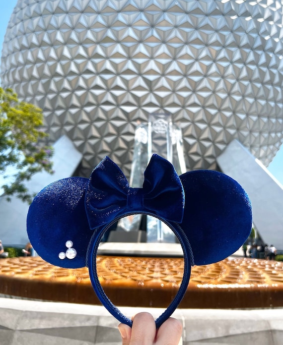 Buy Midnight Blue Velvet Mouse Ears | Minnie Ears | Mickey 