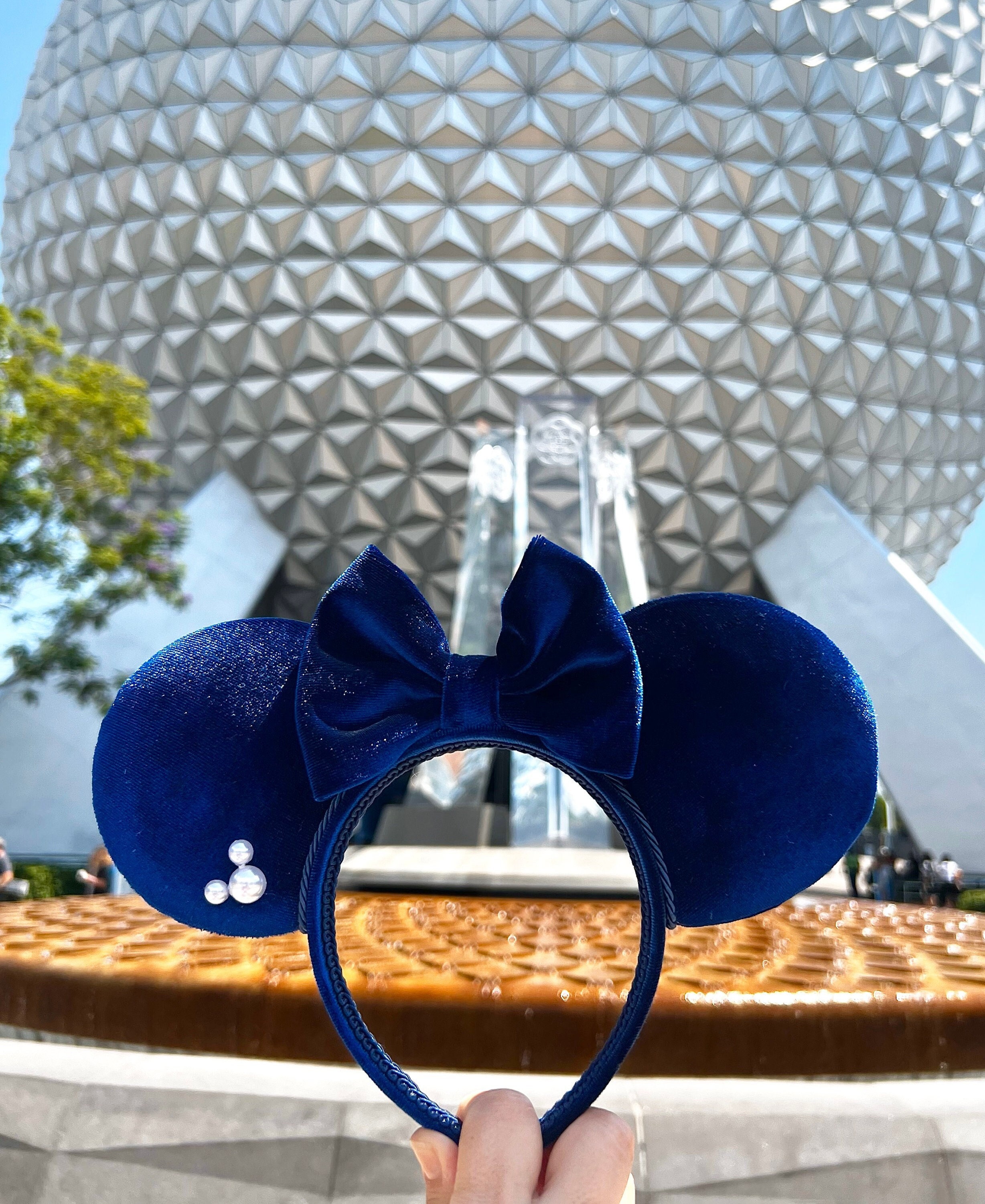 Midnight Blue Velvet Mouse Ears | Minnie Ears | Mickey Ears  display picture 2