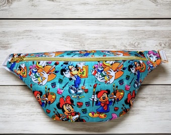 Festival Of The Arts Watercolor Fanny Pack | Waist Bag | Crossbody Bag | Belt Bag | Epcot | Custom Bags | Handmade Bags | Gift Bags.