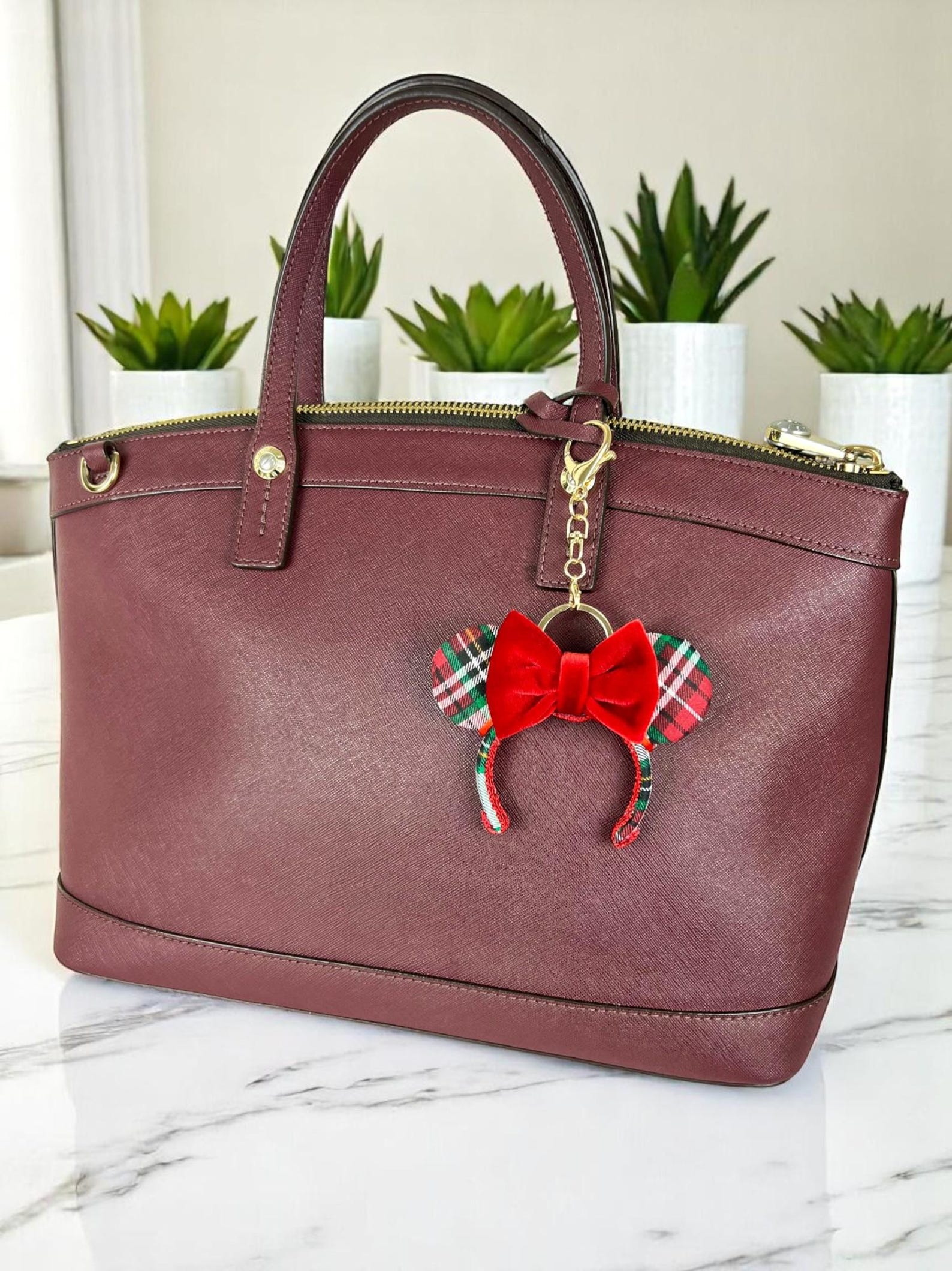 Mini Ears Christmas Mini Mouse Ears Keychain | Disney Inspired Bag Charm | Mini ...