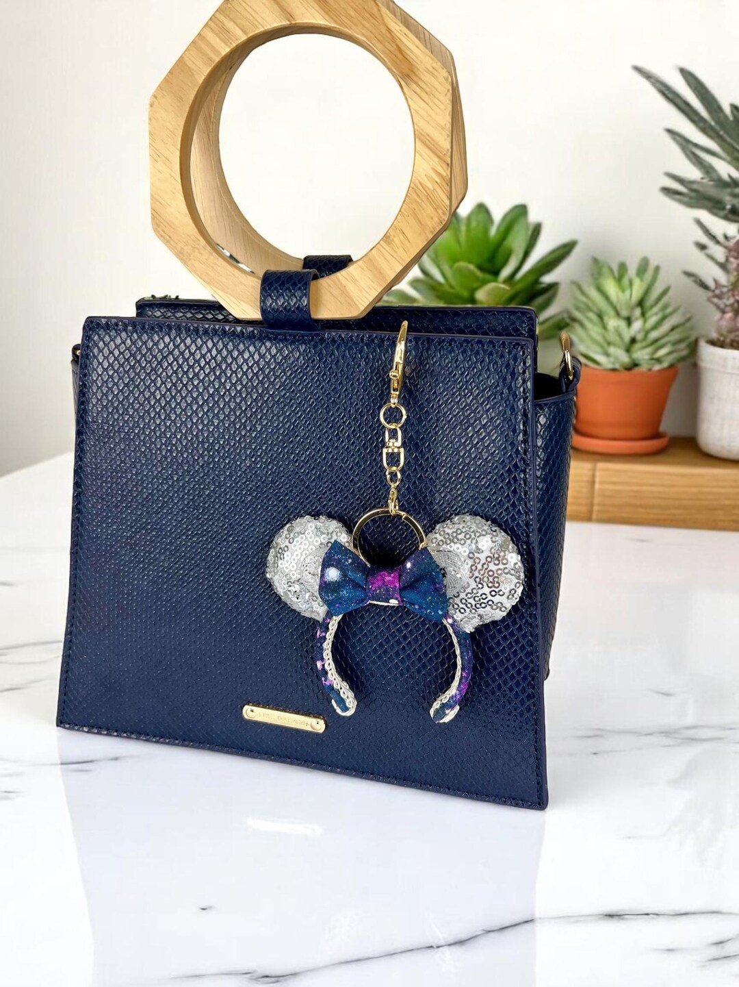 Mini Ears Space Mini Mouse Ears Keychain | Disney Inspired Bag Charm | Mini ...