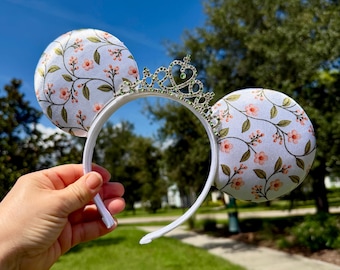 The Princess Diaries Ears, Princess of Genovia Disney Ears, Princess Crown Minnie Ears,  Handmade Ears, Disney Parks Ears, Custom Ears