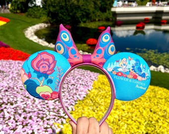 Disney Parks EPCOT Flower & Garden Festival Mosaic Ears Figment Minnie Ears New Figment Ears: Your Guide to Disney Merch | TikTok main image 3
