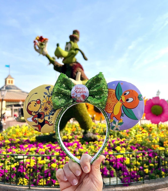 Orange Bird & Spike Bee Mouse Ears, Epcot Flower Garden  display picture 1
