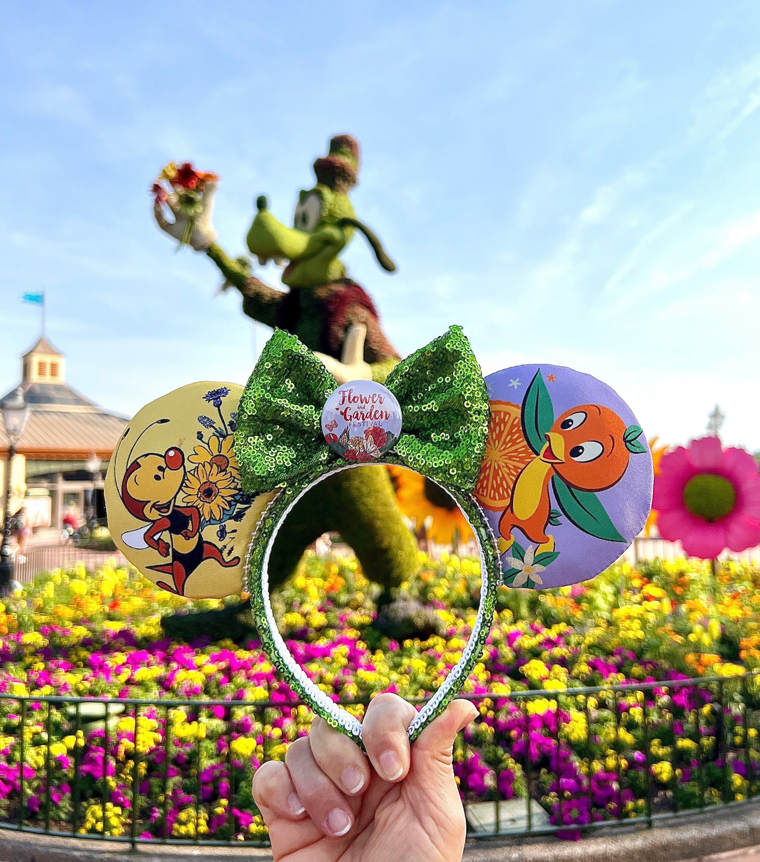 Disney Parks 2020 EPCOT Flower And Garden Festival Orange Bird Minnie Ears NWT PHOTOS: New Orange Bird Minnie Ears Coming Soon for the  main image 3