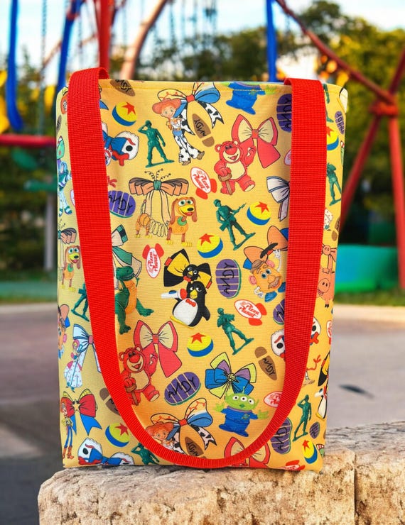 Bolso de mano reversible inspirado en Toy Story Bolso de compras Bolso  de playa Bolsos hechos a mano Bolso de hombro Bolsos personalizados