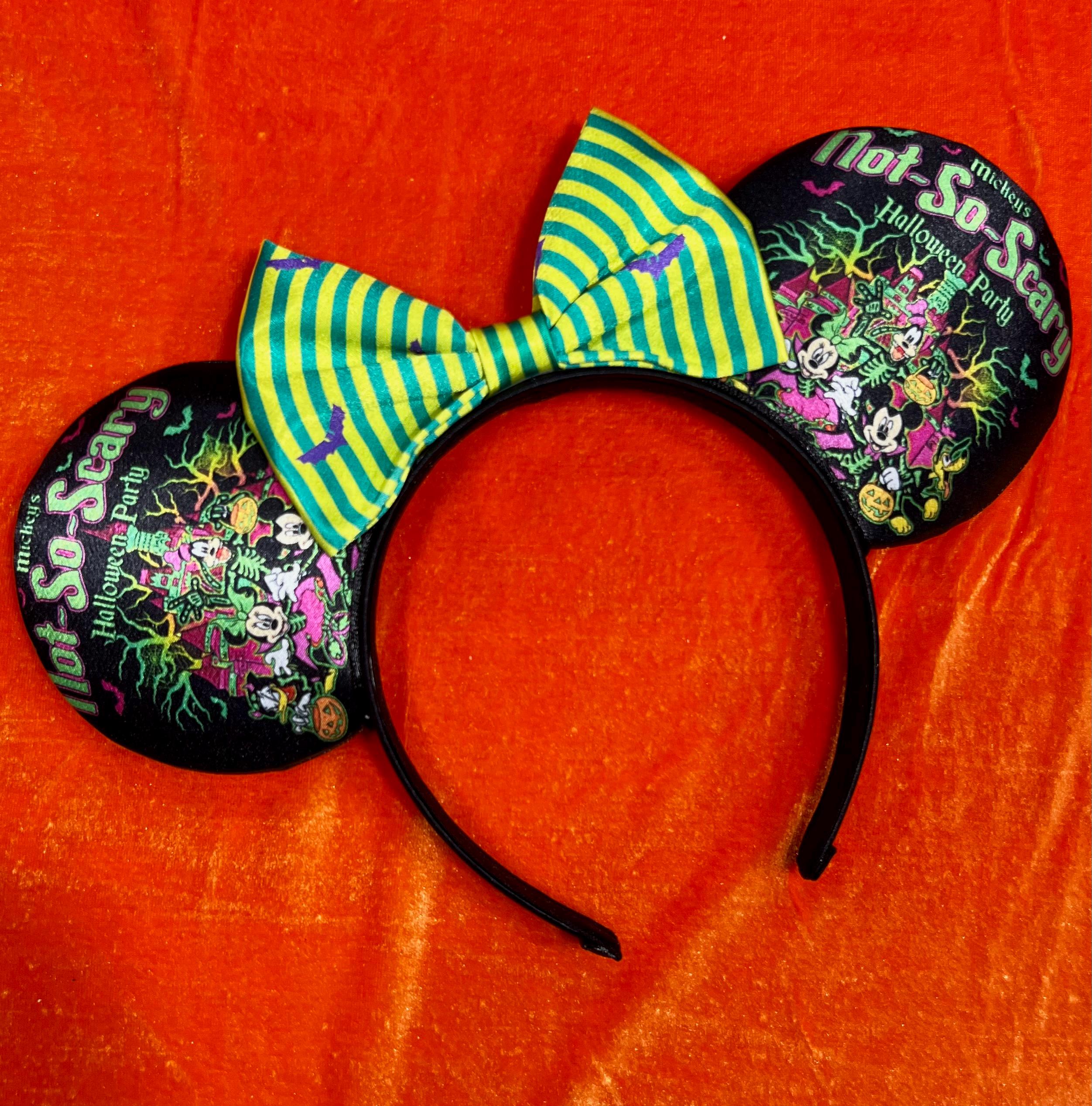 Disney Parks Mickey\'s Not So Scary Halloween Party Ears Headband New 2025 BNWT Disney Minnie Ear Headband - Mickey main image 3