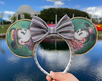 John Coulter Inspired Mouse Ears, Minnie, Mickey, Mouse, Disneyworld, Disneyland, Handmade Ears