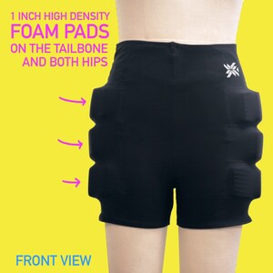 Padded Skating Shorts for Figure & Roller Skaters and Snowboarders image 2