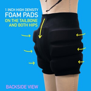 Padded Skating Shorts for Figure & Roller Skaters and Snowboarders image 4
