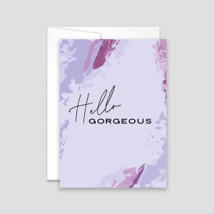 Bonjour magnifique carte de vœux