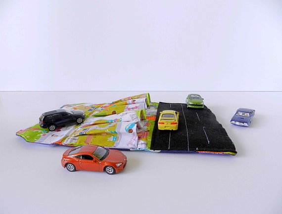 Hot Wheels Storage Play Mat For Cars Toy Car Storage Etsy