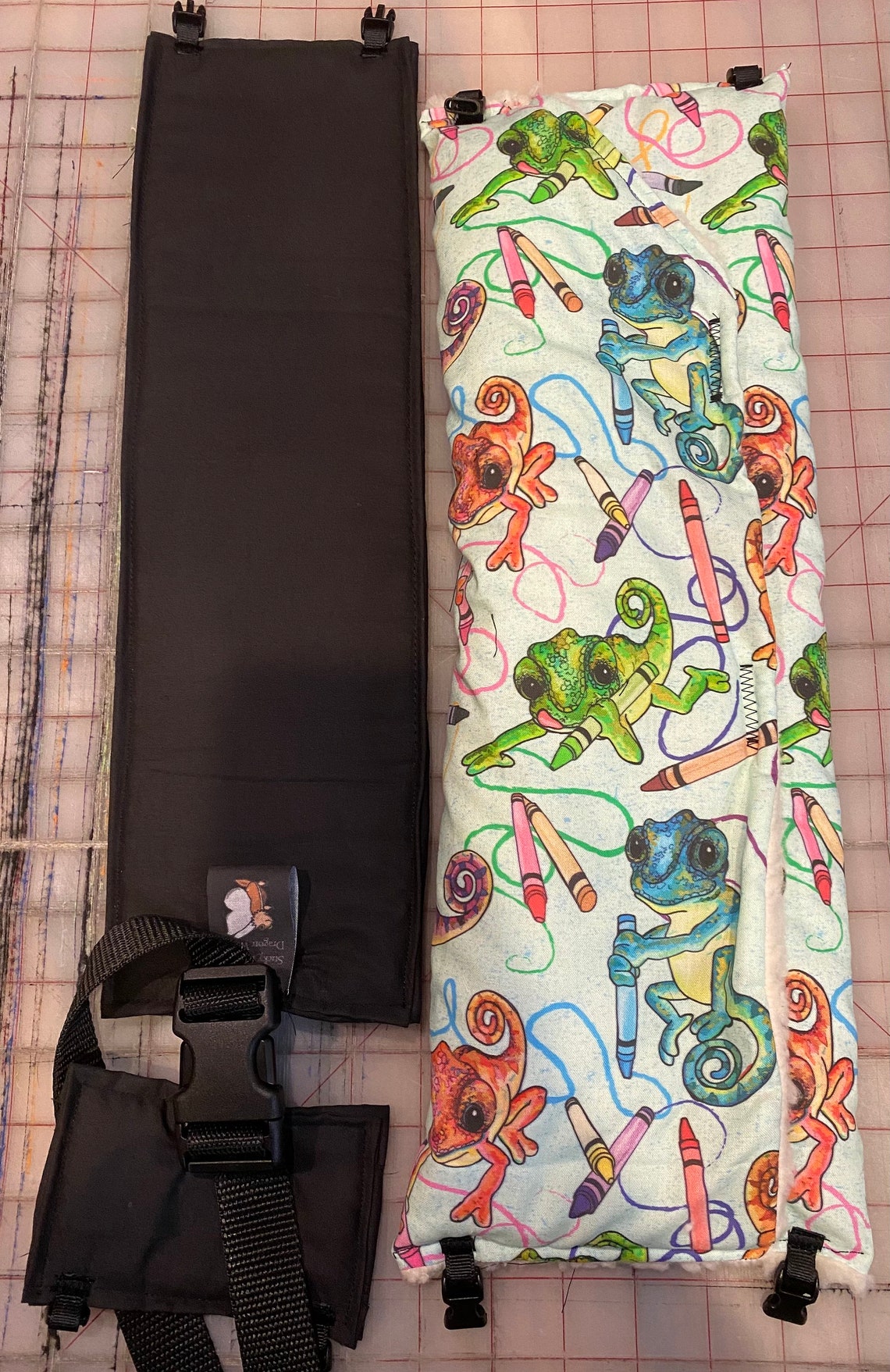 DC2 Ready to Ship Bearded Dragon Carrier With Black Strap Etsy