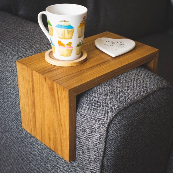 Wooden arm sale chair caddy