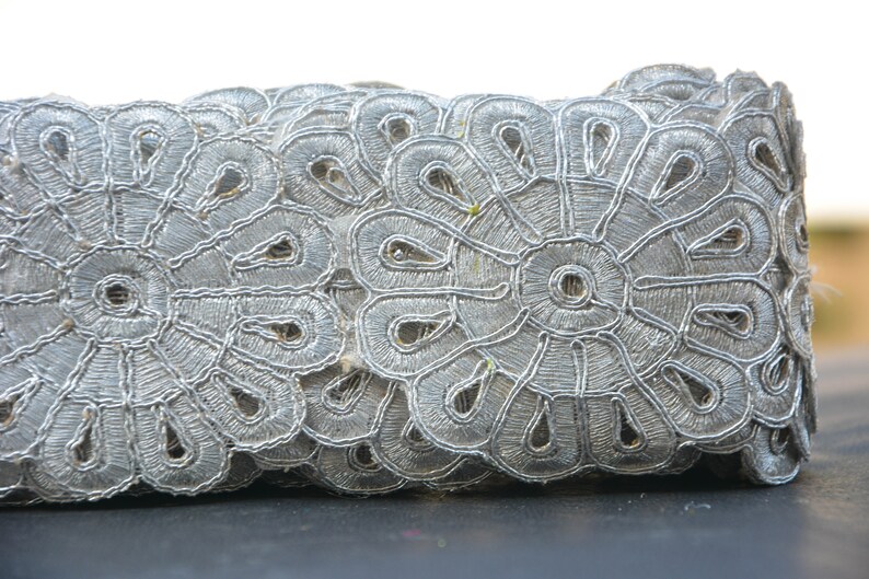 Dabka trim Craft Christmas Sale Silver Trim Apparel Silky Lace Trim DIY Accessories Gota patti Trim Fabric Ribbon Sewing Fabric