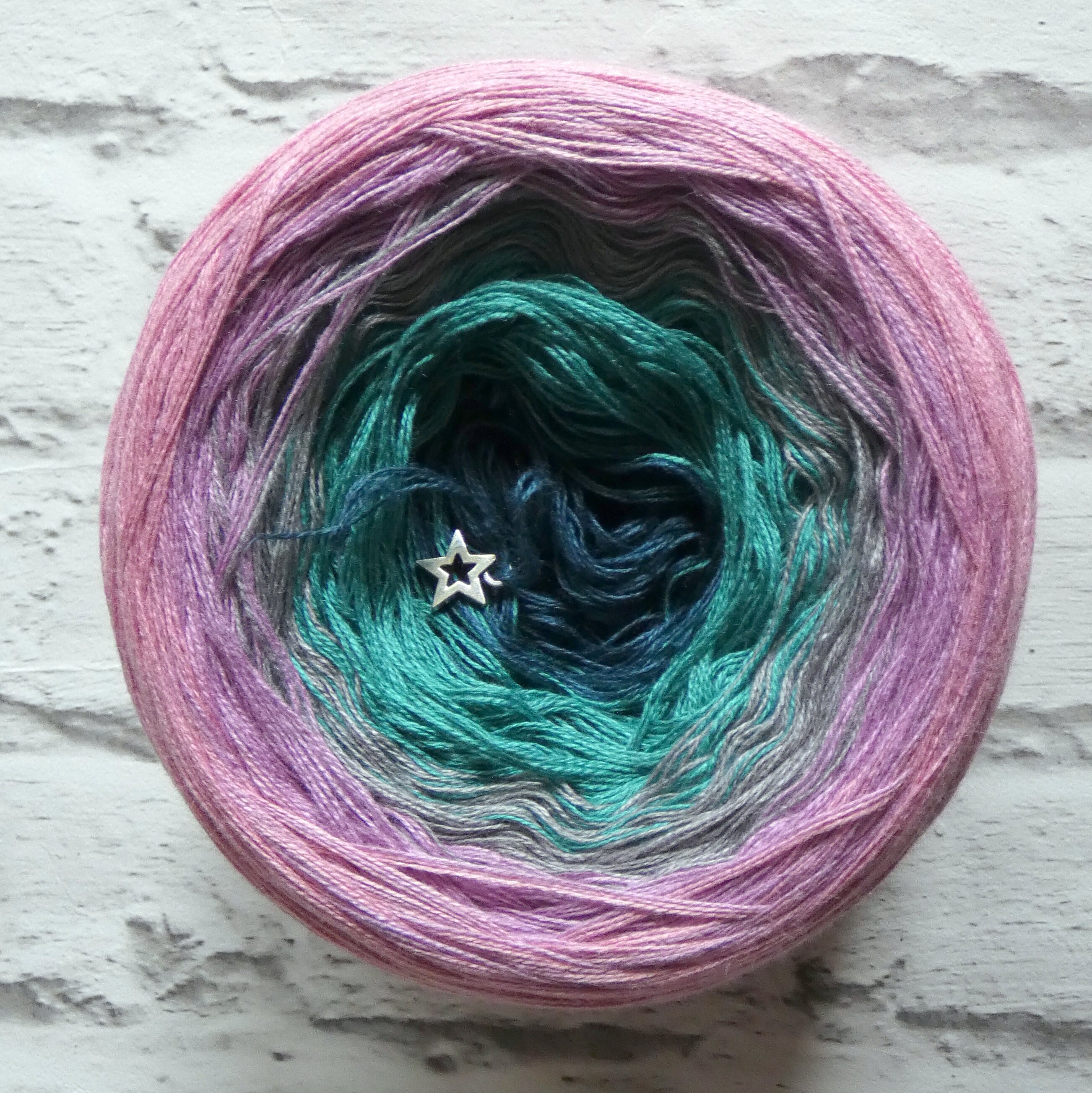 Gradient cakes yarn Mandala yarn Ombre yarn cake Colour Etsy