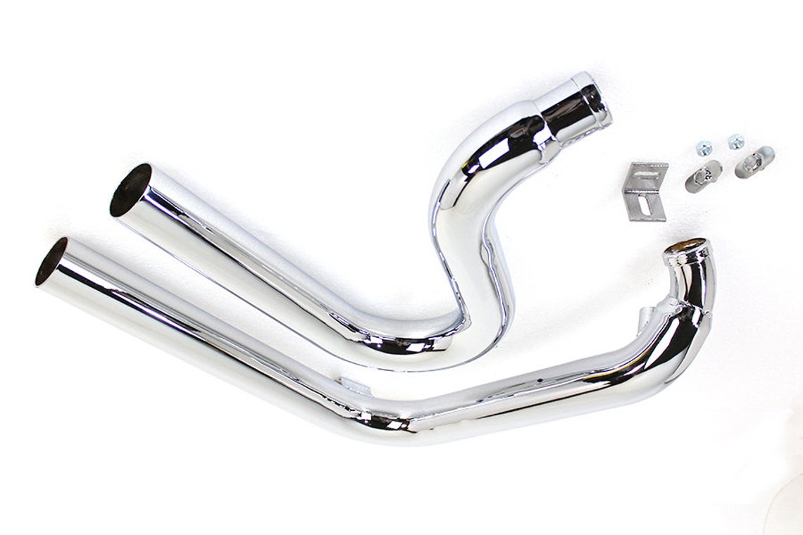 FXST Zoomies Exhaust Drag Pipe Set Chrome fits harley davidson Etsy