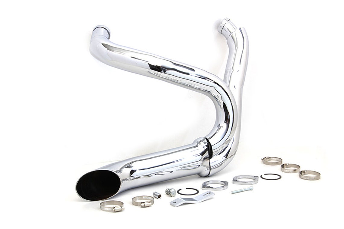 2 into 1 Exhaust Pipe Header Kit FITS Harley Davidson softails Etsy