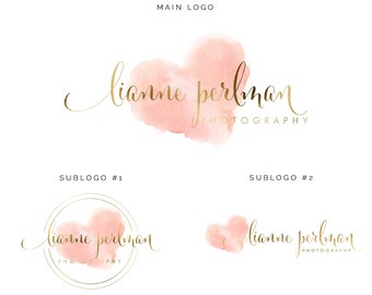 Premade Logo, Heart Logo, Love Logo, Photography Logo, Simple Logo, Business Logo, Gold Logo, Script Logo, Logo Design, Affordable Logo