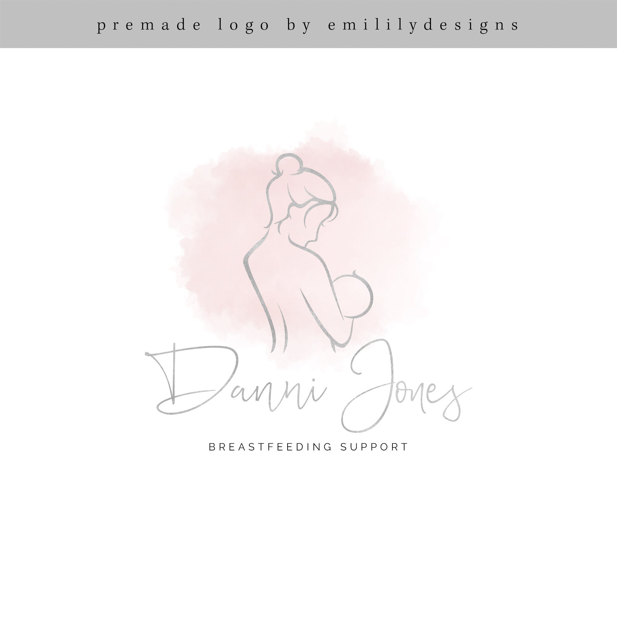 Breastfeeding Logo Logo Design Premade Logo Branding Kit Etsy