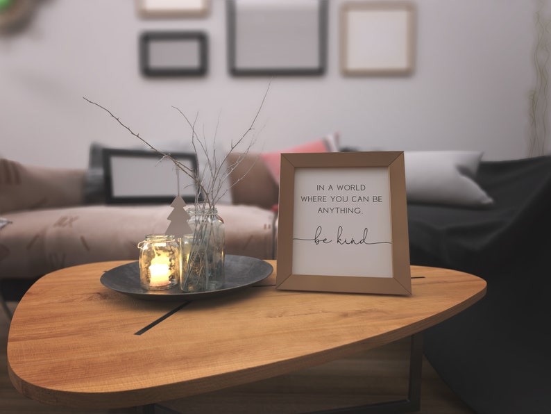 Accessory Digital Download Be Kind Motivational Wall Hanging Home Decor Interior Design Printable Inspirational Quote