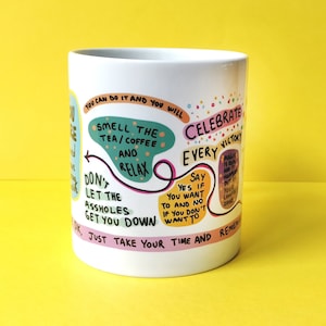 Self Care Mug Inspirational Coaster Motivational Quotes Best Friend Gift Christmas Gift Mug For Boyfriend Girlfriend image 3