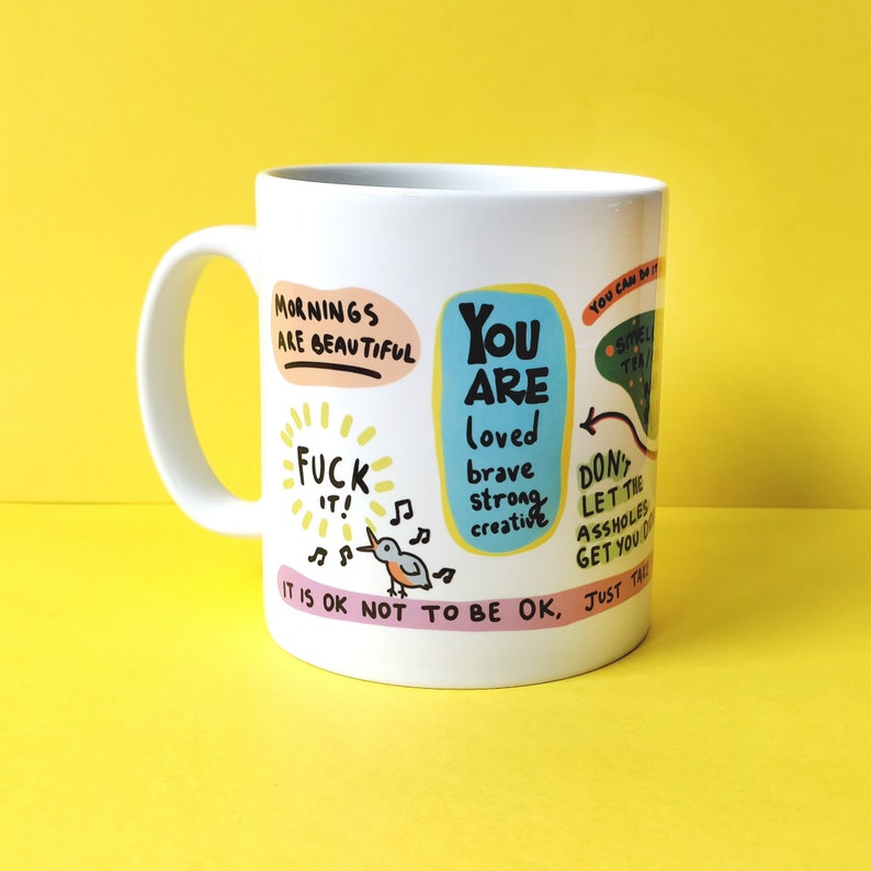 Self Care Mug Inspirational Coaster Motivational Quotes Best Friend Gift Christmas Gift Mug For Boyfriend Girlfriend image 2