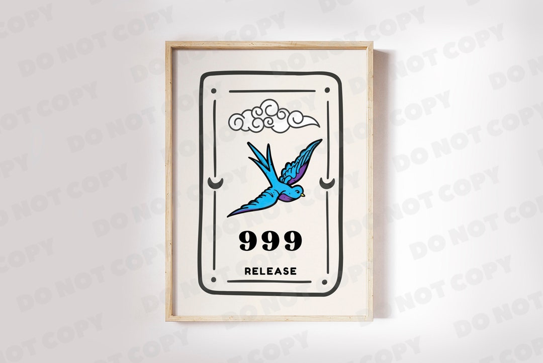 999 Angel Number Art Print | Ritual Art Print | Trendy Spiritual ...