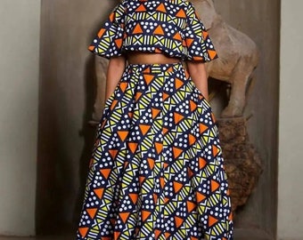 African print Lilo 2 piece,ankara dress,African print crop top and skirt,ankara fashion,elegant ankara dress,beautiful prints,trendy dress