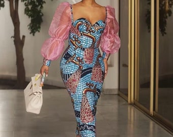 ankara fit and flare dresses Ankara Fit & Flare Dress