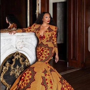 African women clothing , African kente dress, African mermaid dress, African prom dress, african traditional attire , African gowns , dress