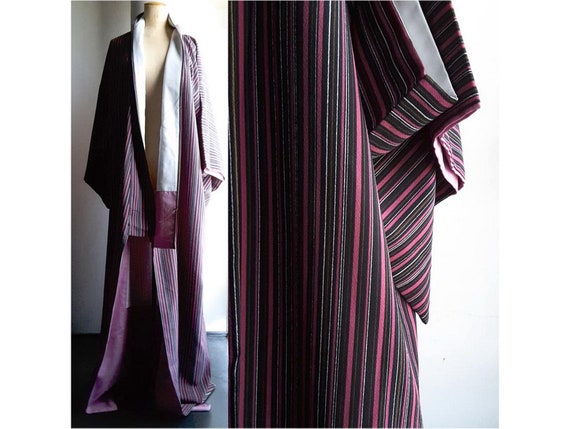 Extra long men's KIMONO in a crepe-like lightweigt